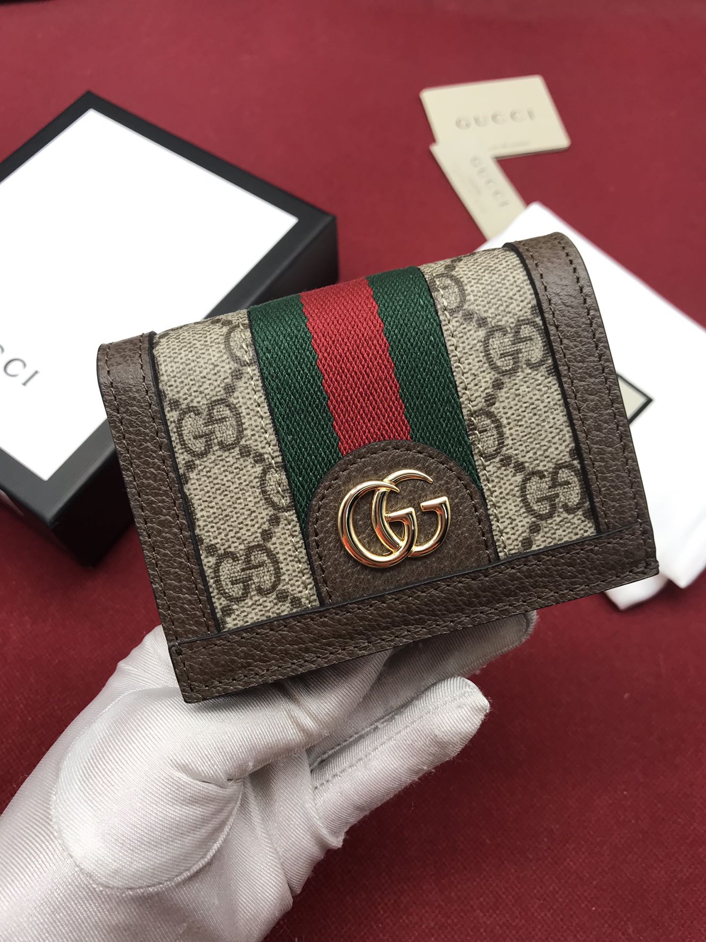 Replica Gucci Ophidia Card Case Wallet 523155