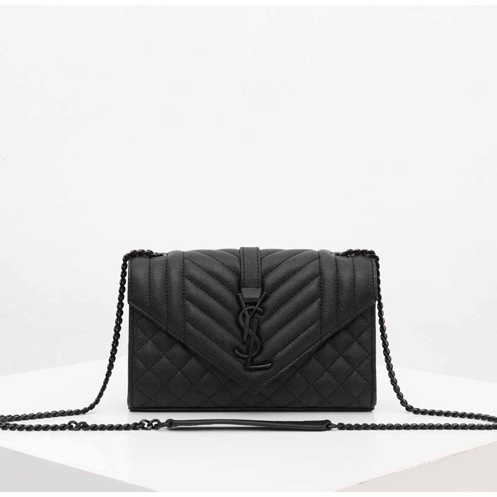 Replica Ysl Envelope Small Bag Embossed Leather 1754