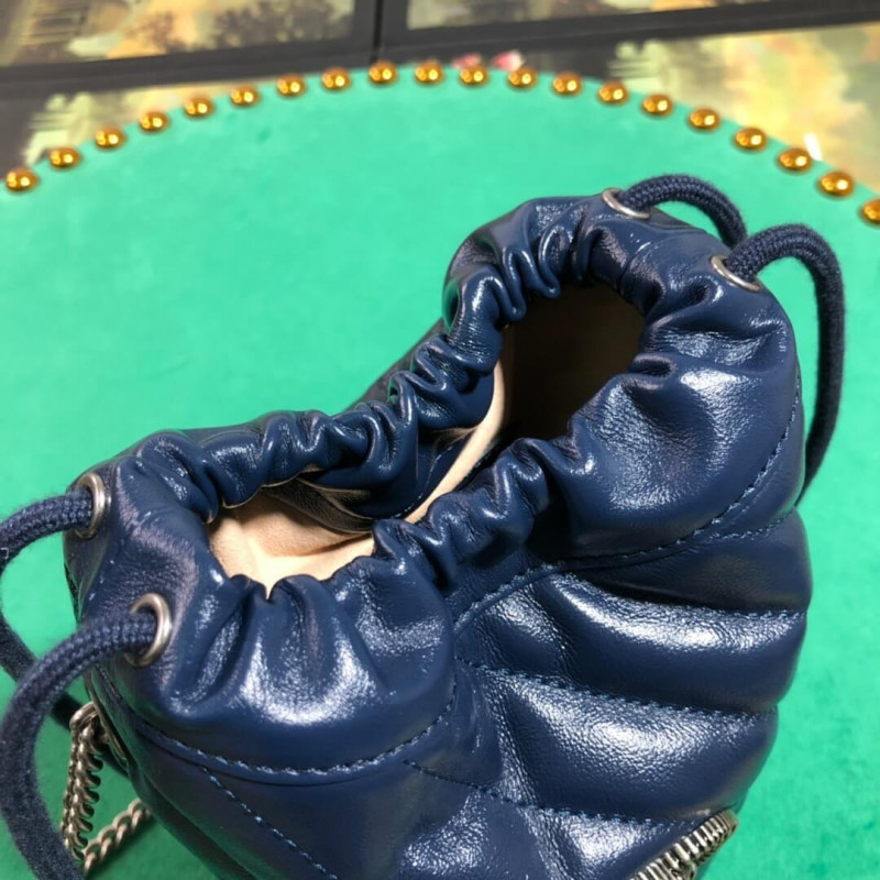 Replica Gucci Gg Marmont Mini Bucket Bag 575163 Blue
