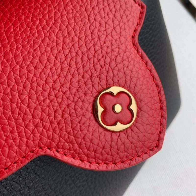 Replica Louis Vuitton Capucines Mini M56071 Black/Red