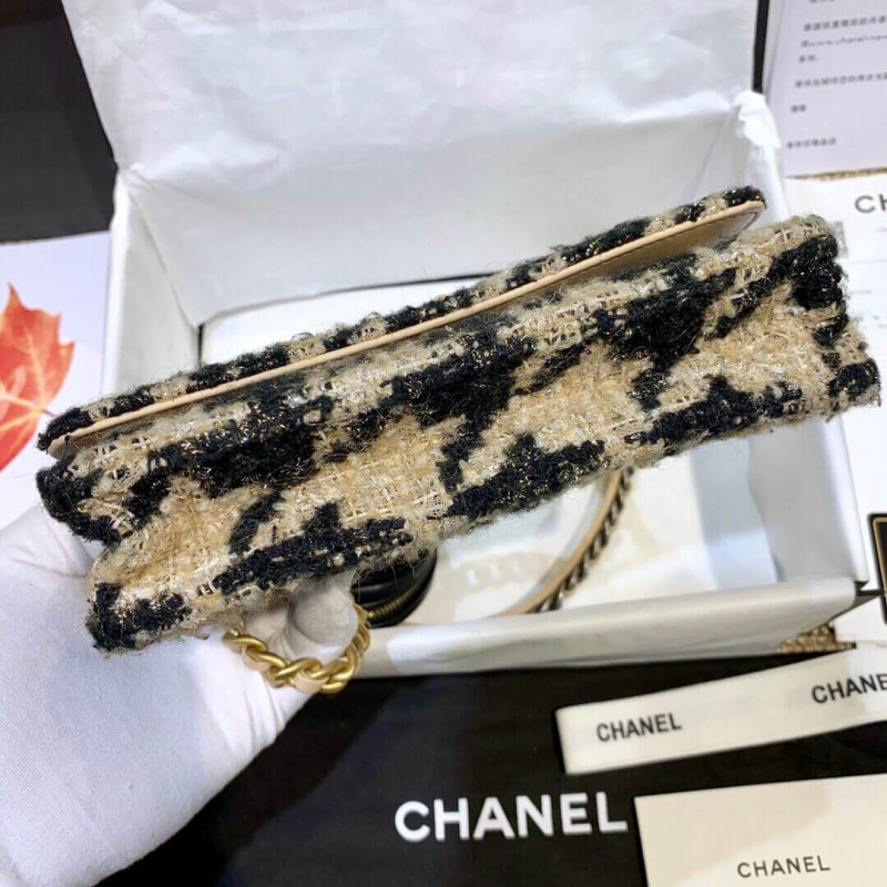 Replica Chanel 19 Tweed Woc With Leather Coin Purse Ap0985