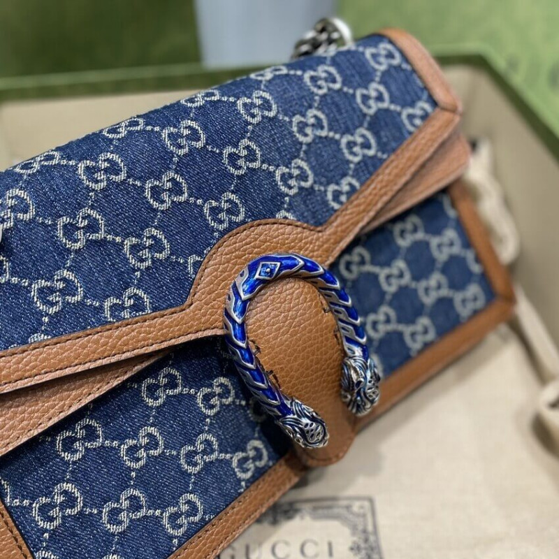 Replica Gucci Denim Small Dionysus Shoulder Bag 400249