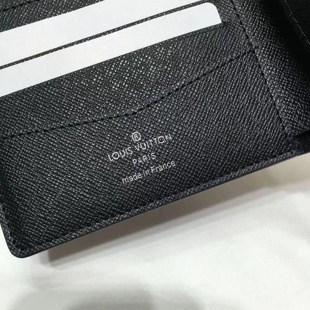 Replica Louis Vuitton Monogram Eclipse Canvas Slender Wallet Black M62294