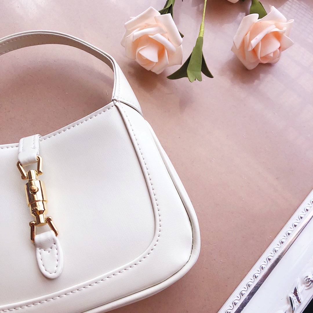 Replica Gucci Jackie 1961 Mini Shoulder Bag 637092 Black/White/Red