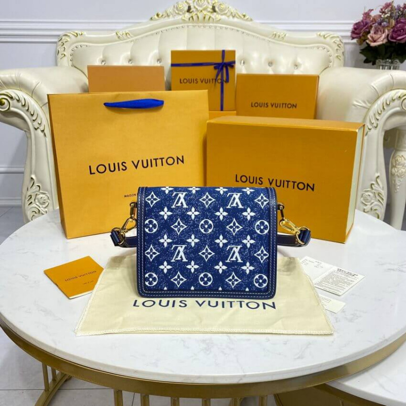 Replica Louis Vuitton Monogram Denim Mini Dauphine M59716