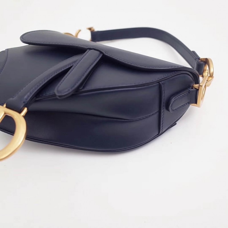 Replica Christian Dior Smooth Calfskin Mini Saddle Bag M0447