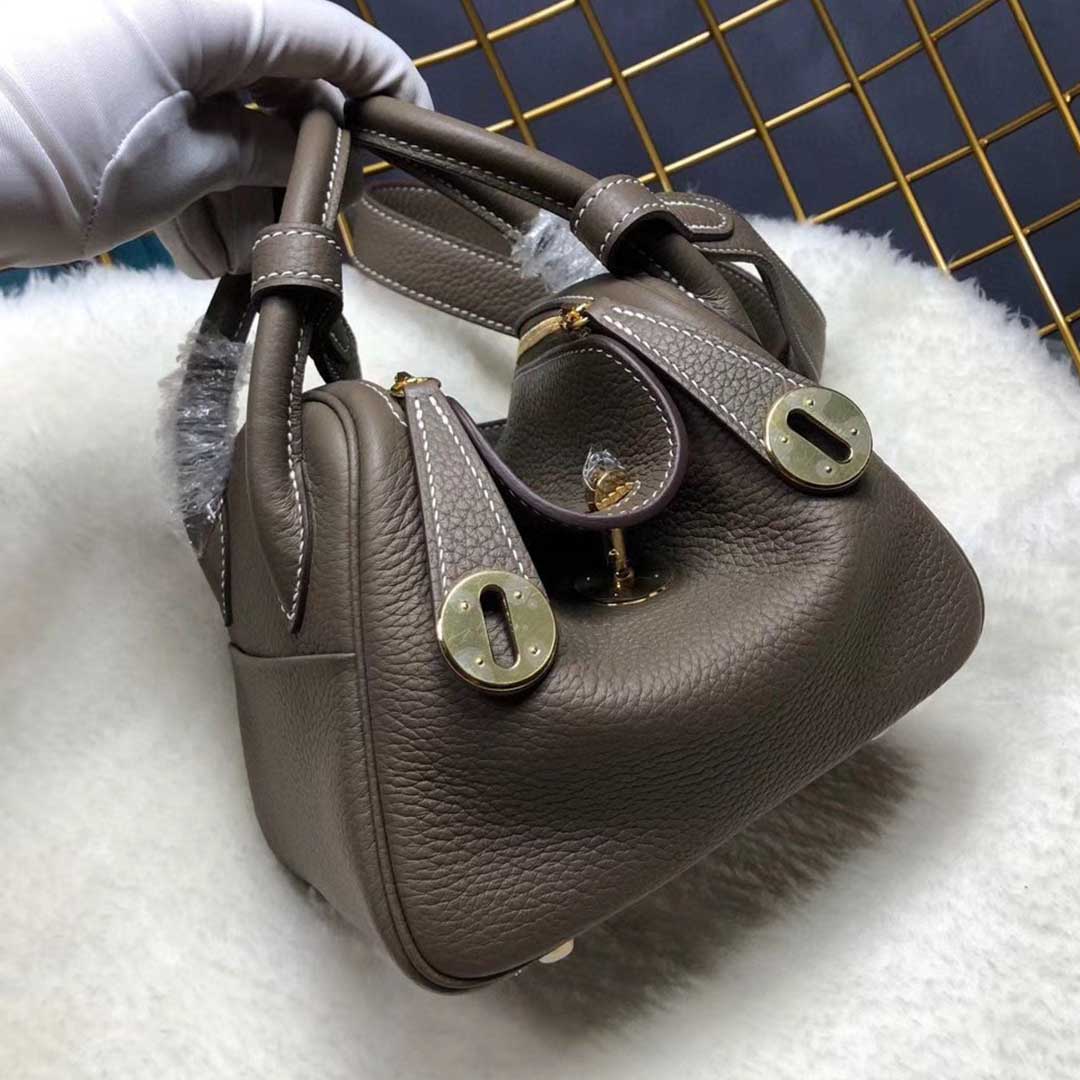 Replica Hermes Aaa-Lindy Mini Bag H079086Ck37 Black/Red/Grey