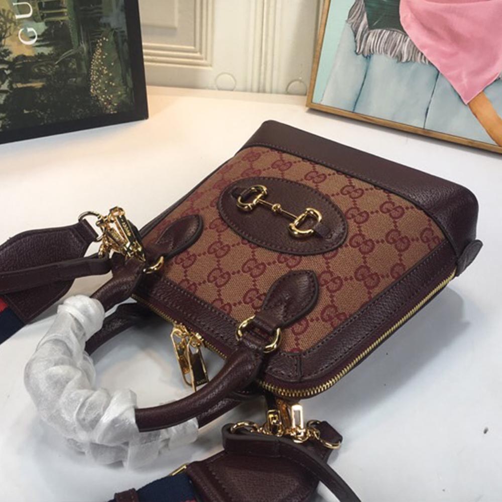 Replica Gucci Horsebit 1955 Mini Top Handle Bag 677212