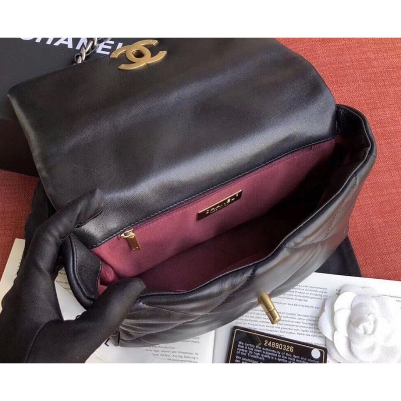 Replica Chanel 19 Lambskin Flap Bag As1160