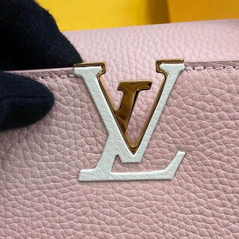Replica Louis Vuitton Capucines Bb M59061 Rose/Beige