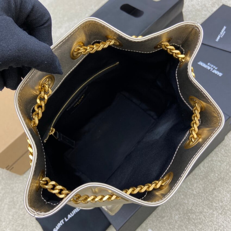 Replica Ysl Saint Laurent Joe Backpack 672609 In Champagne Gold Lambskin