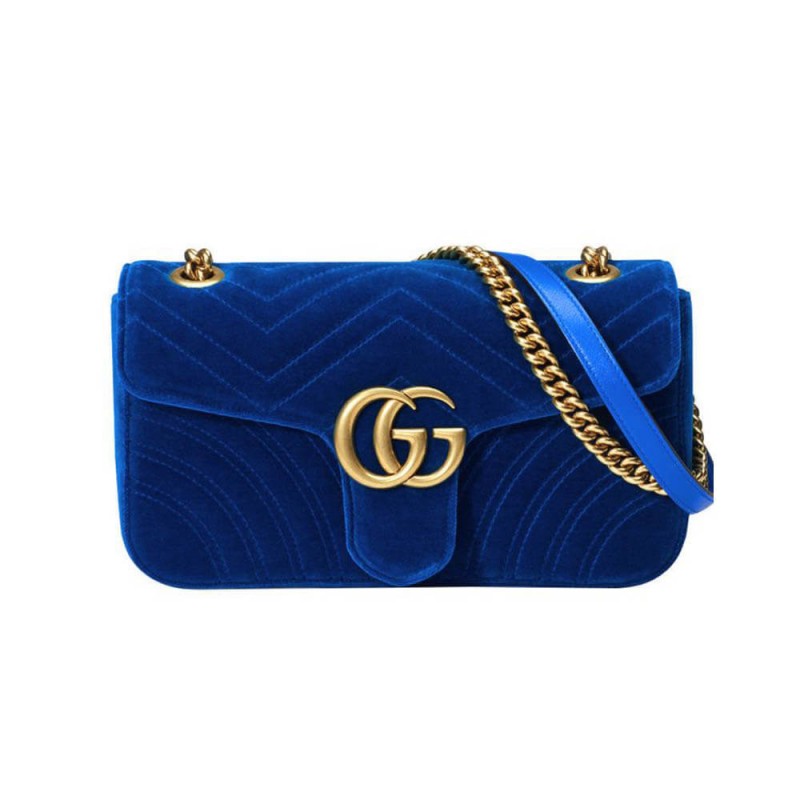 Replica Gucci Gg Marmont Velvet Shoulder Bag 443497