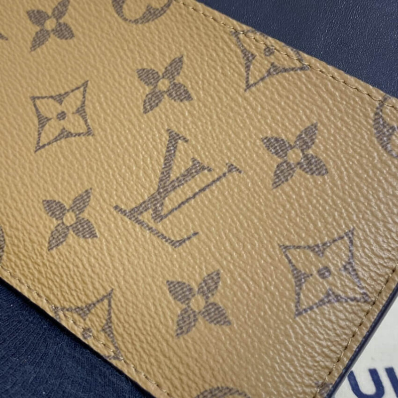 Replica Louis Vuitton Monogram Reverse Slim Purse M80390
