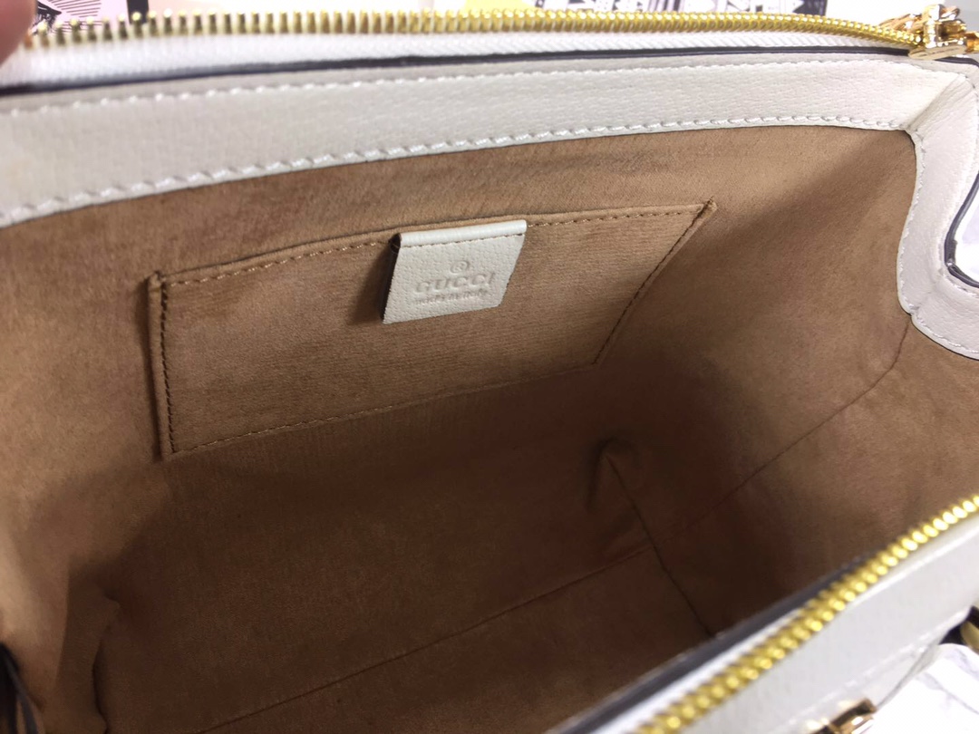 Replica Gucci Ophidia Small Tote Bag Black/White