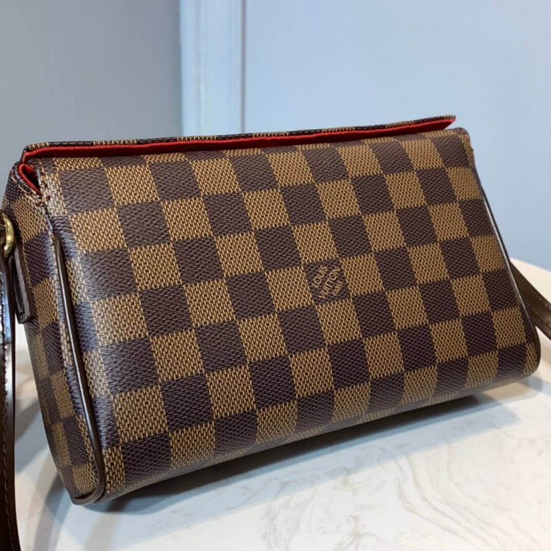 Replica Louis Vuitton Damier Ebene Canvas Recital Shoulder Bag N41966