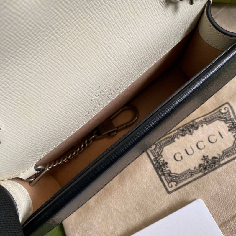 Replica Gucci Dionysus Super Mini Bag 476432 Orange White Leather