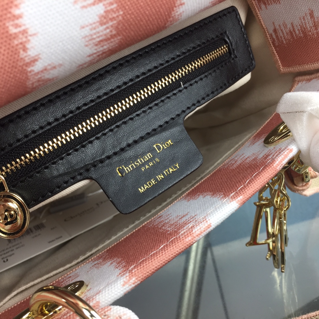 Replica Dior Medium Lady D-Lite Bag Blue/Red/O