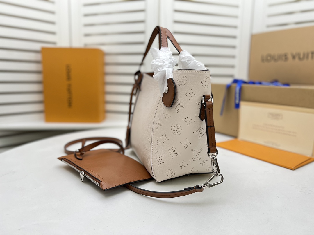 Replica Louis Vuitton Hina Pm- Beige/Pink/White