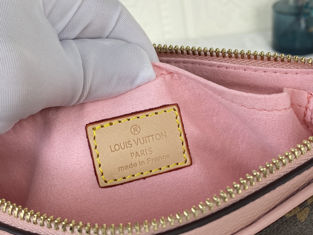 Replica Louis Vuitton Pallas Bb Black/Red/Pink