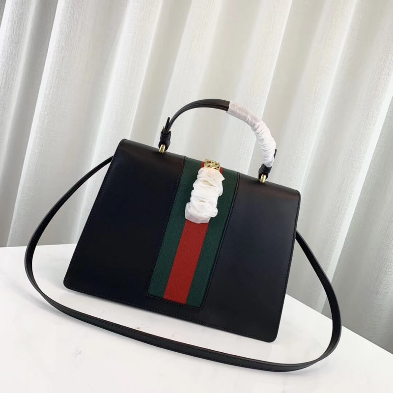 Replica Gucci Sylvie Medium Top Handle Bag 431665
