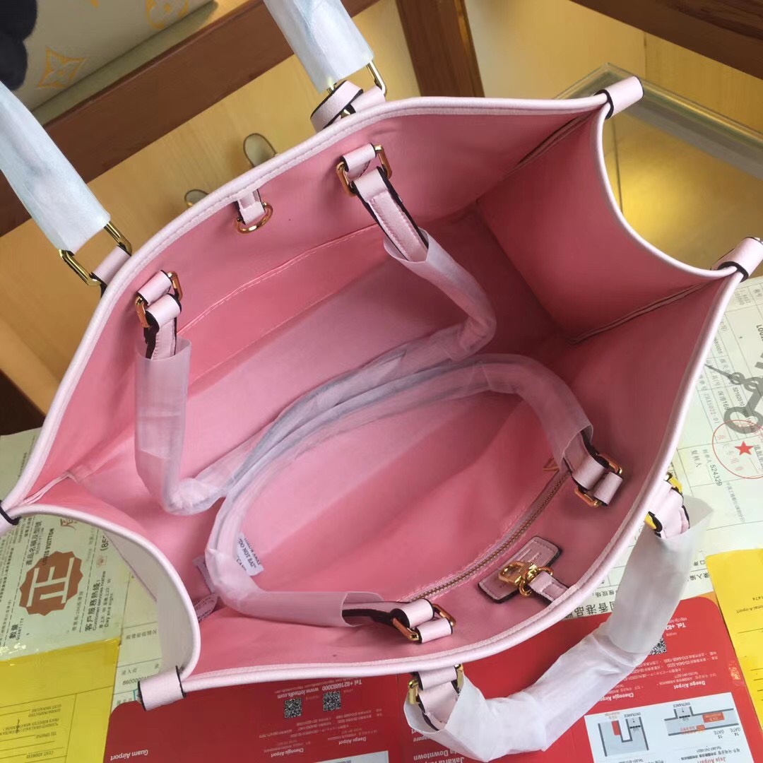 Replica Louis Vuitton By The Pool-Onthego Mm Blue/Beige/Pink