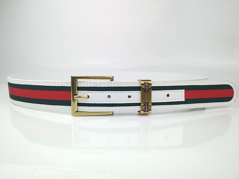 Replica Gucci Belt G332-75 White 38Mm