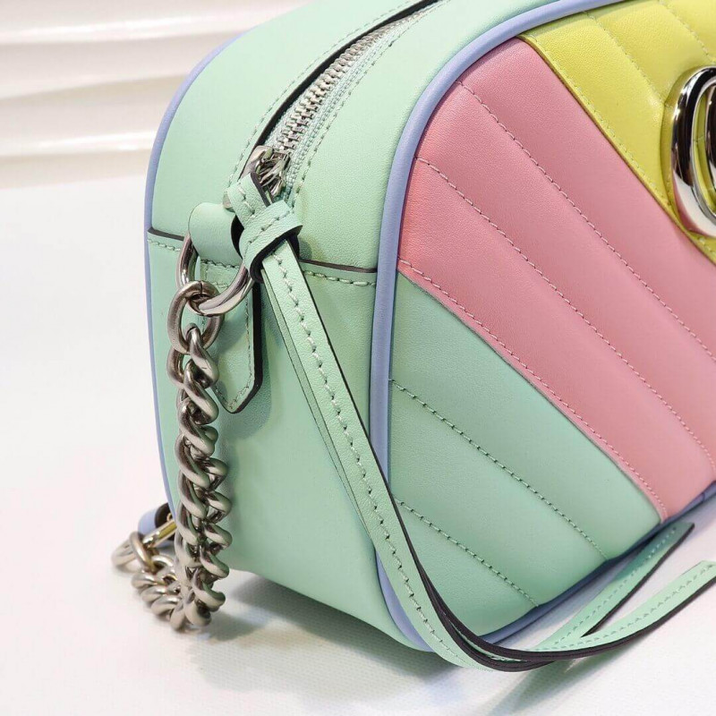 Replica Gucci Gg Marmont Small Shoulder Bag In Pastel And Rainbow 447632