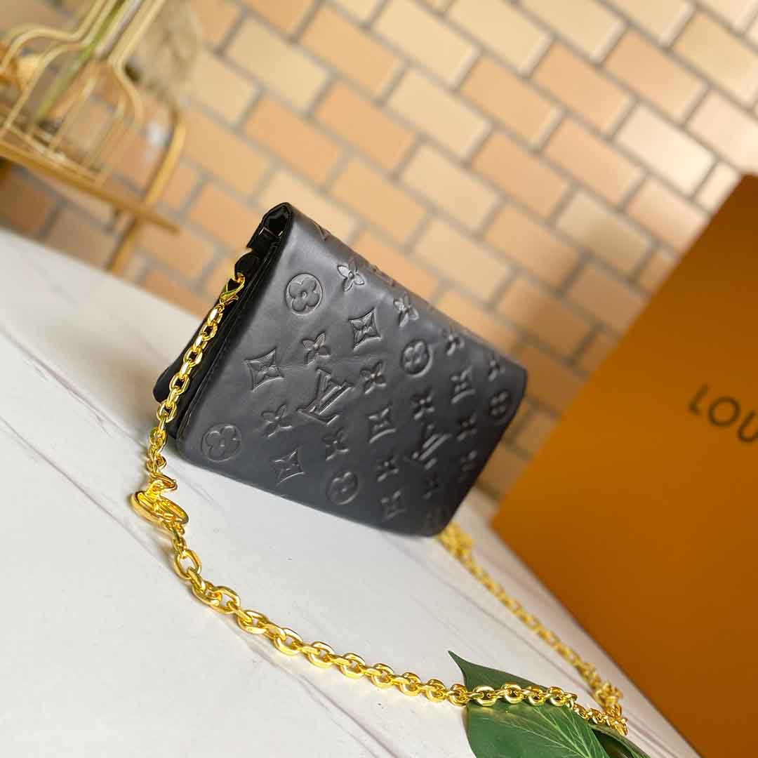 Replica Louis Vuitton Pochette Coussin M80742 Black/Blue/Rose