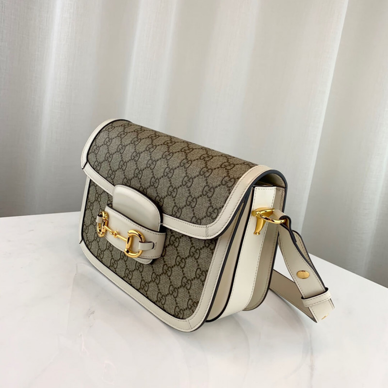 Replica Gucci 1955 Horsebit Gg Supreme Shoulder Bag 602204