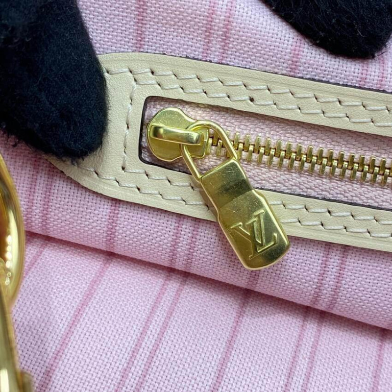 Replica Louis Vuitton Damier Azur Neverfull Mm N45295 Pink