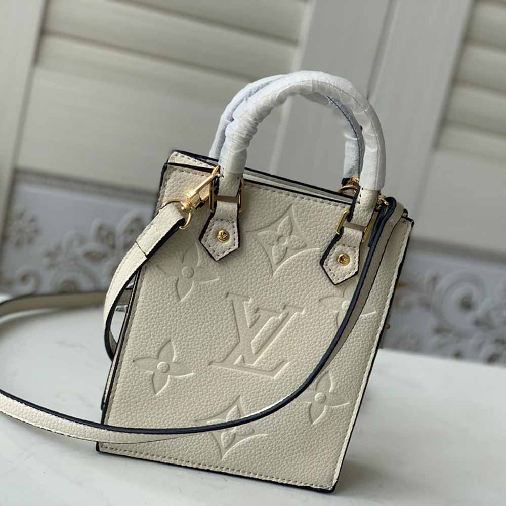 Replica Louis Vuitton Petit Sac Plat M80478 Black/White/Beige