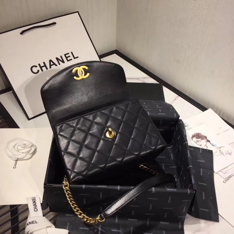 Replica Chanel Flap Bag With Top Handle As1174