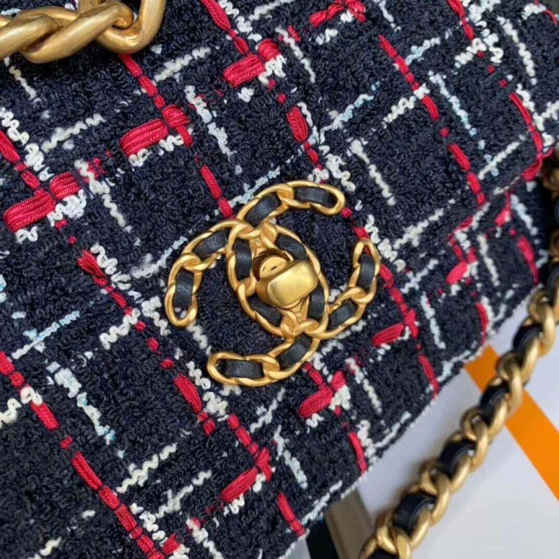 Replica Chanel 19 Flap Bag In Tweed As1160