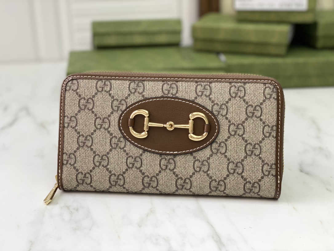 Replica Gucci Horsebit 1955 Zip Around Wallet