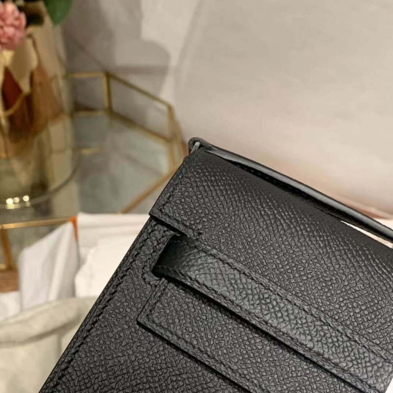 Replica Hermes Kelly Wallet To Go Woc 499041 Black