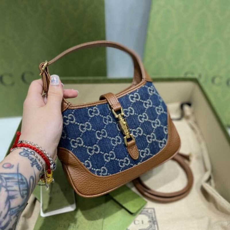 Replica Gucci Denim Jackie 1961 Mini Shoulder Bag 637092