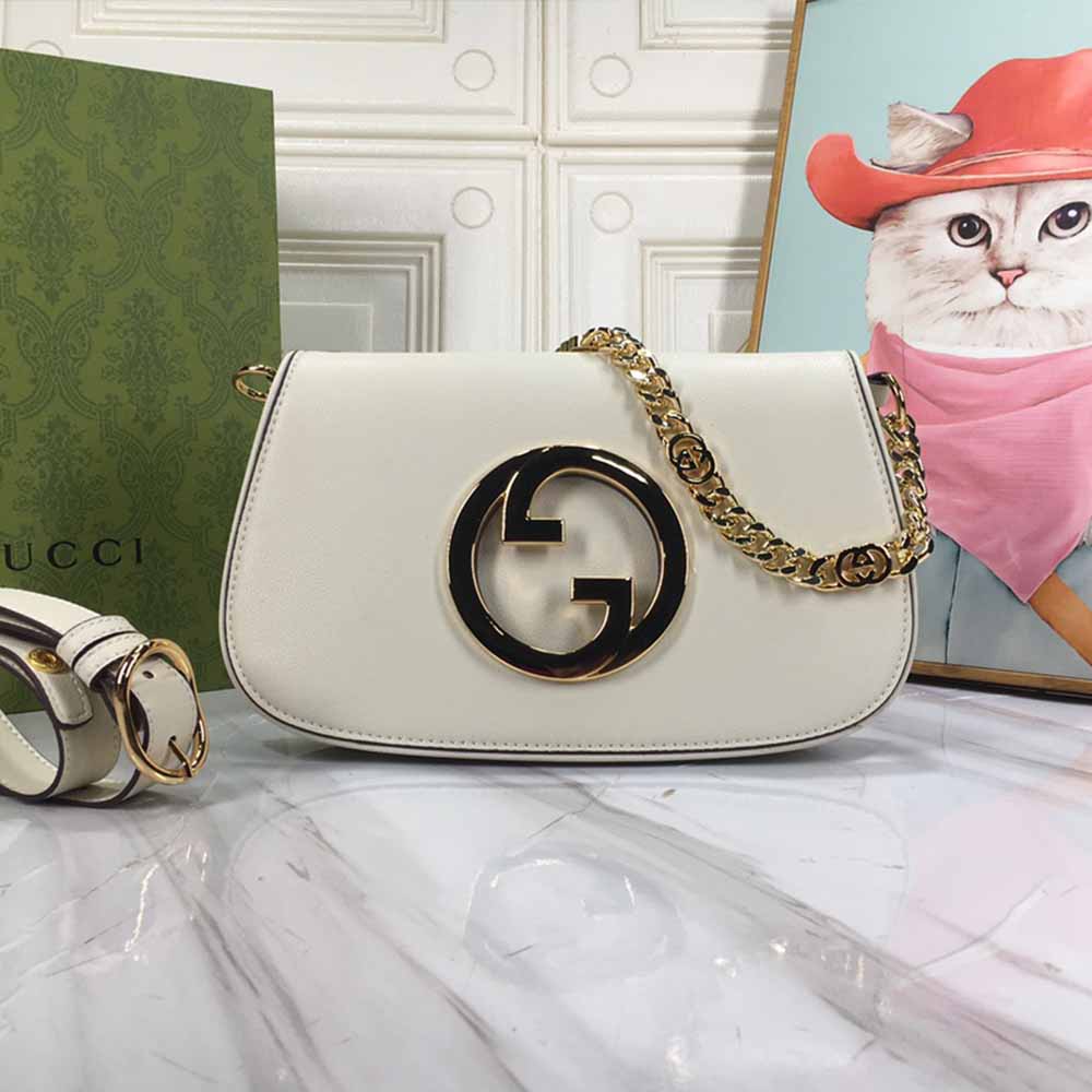 Replica Gucci Blondie Shoulder Bag Black/White