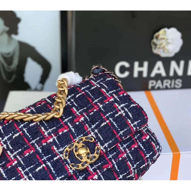 Replica Chanel 19 Flap Bag In Tweed As1160