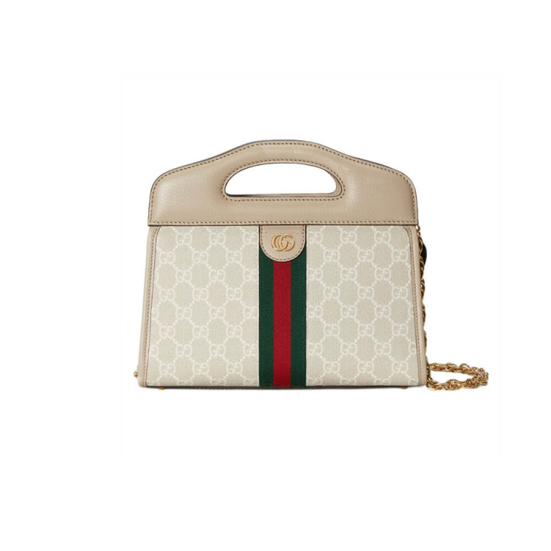 Replica Gucci Ophidia Small Tote With Web 693724 White