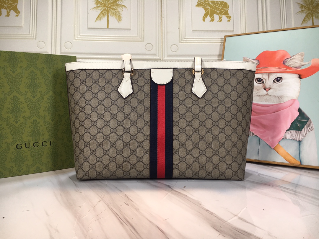 Replica Gucci Ophidia Medium Tote With Web