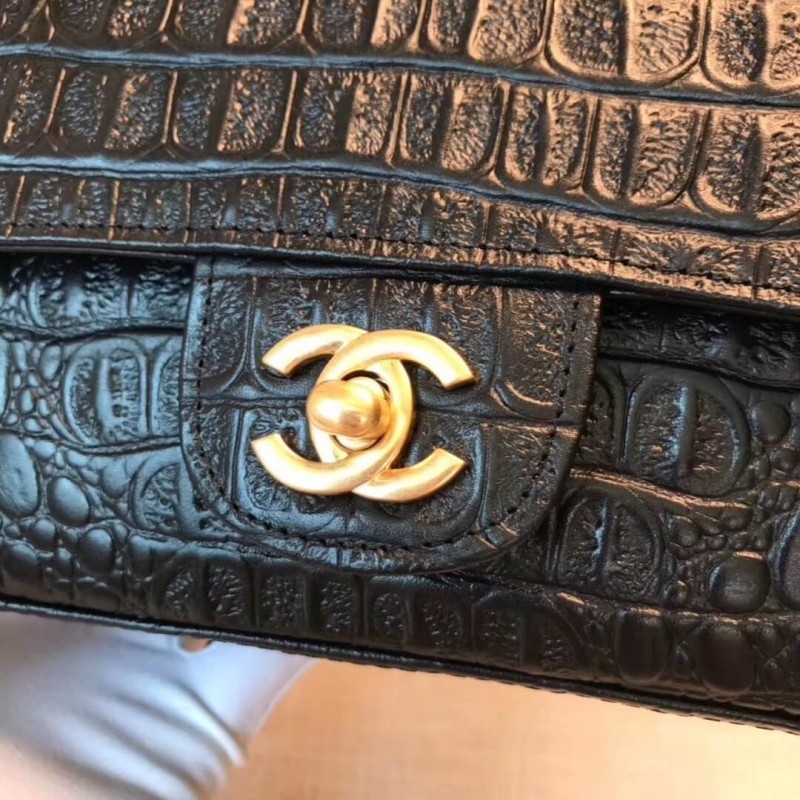 Replica Chanel Alligator Flap Classic Bag 1116