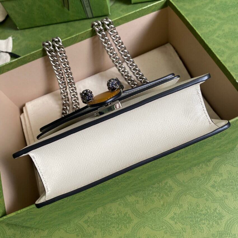 Replica Gucci Dionysus Mini Bag 421970 Orange White Leather