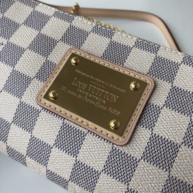 Replica Louis Vuitton Damier Azur Canvas Eva Clutch N55214
