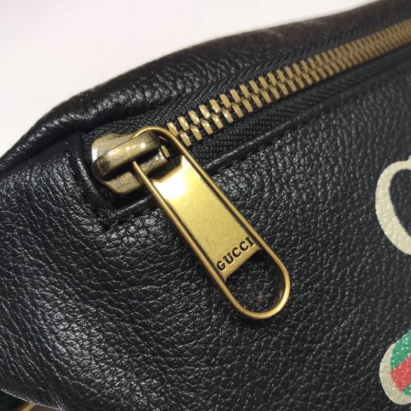 Replica Gucci Small Belt Bag 527792 Black/White