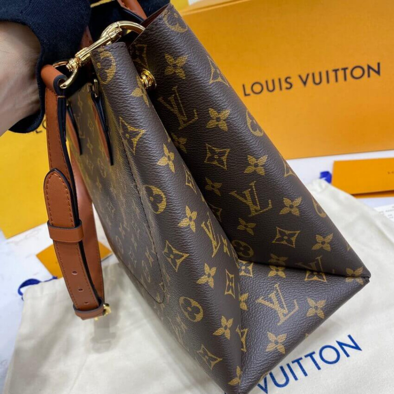 Replica Louis Vuitton Monogram Canvas Flower Tote M43770 Caramel