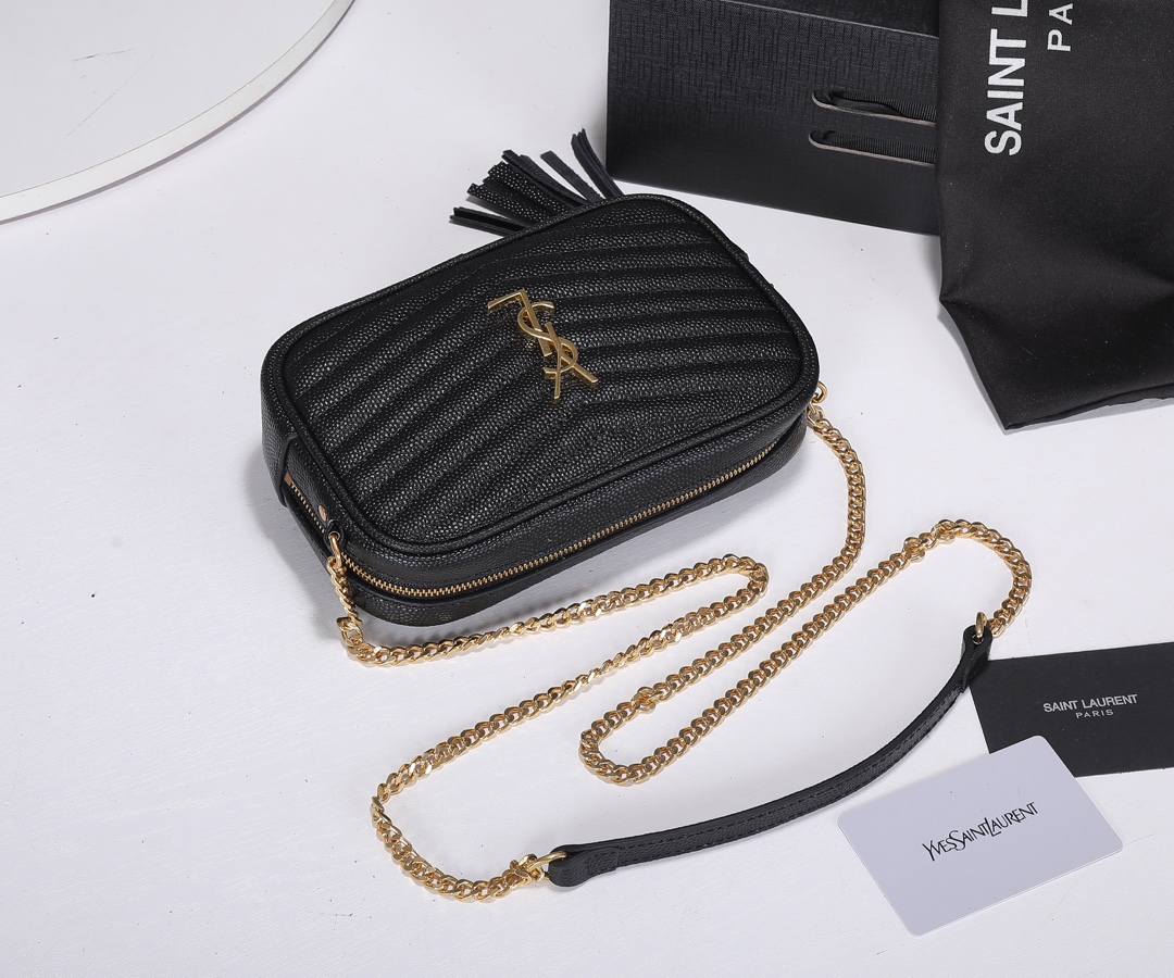 Replica Ysl Lou Mini Bag Gold Hardware