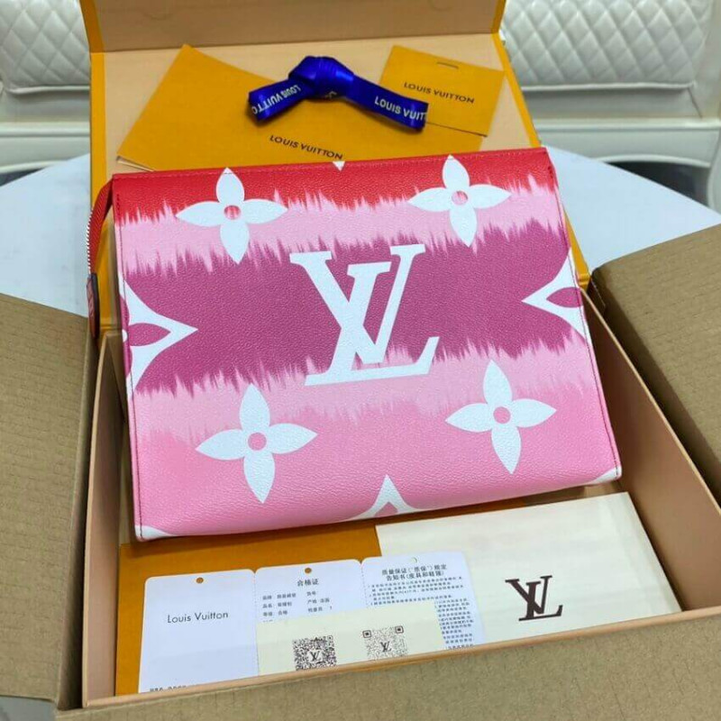 Replica Louis Vuitton Lv Escale Toiletry Pouch 26 M69138 Red