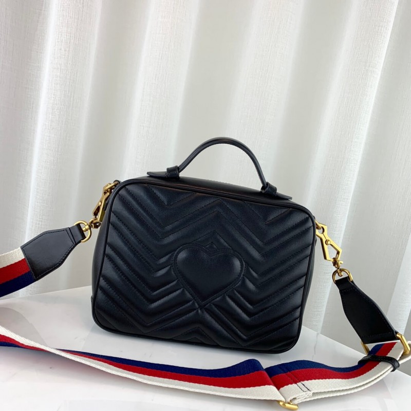 Replica Gucci Gg Marmont Matelasse Top Handle Bag 498100