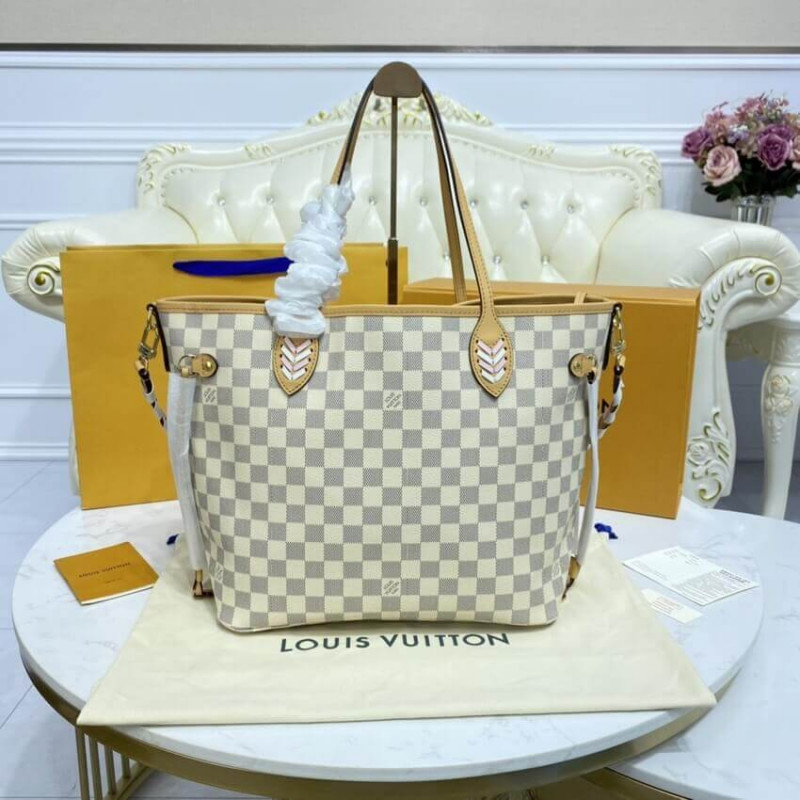 Replica Louis Vuitton Damier Azur Neverfull Mm N50047