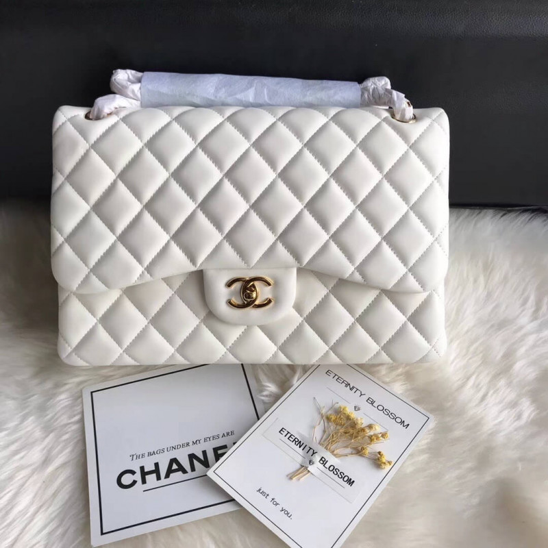 Replica Chanel Lambskin 30Cm Classic Flap Bag A1113